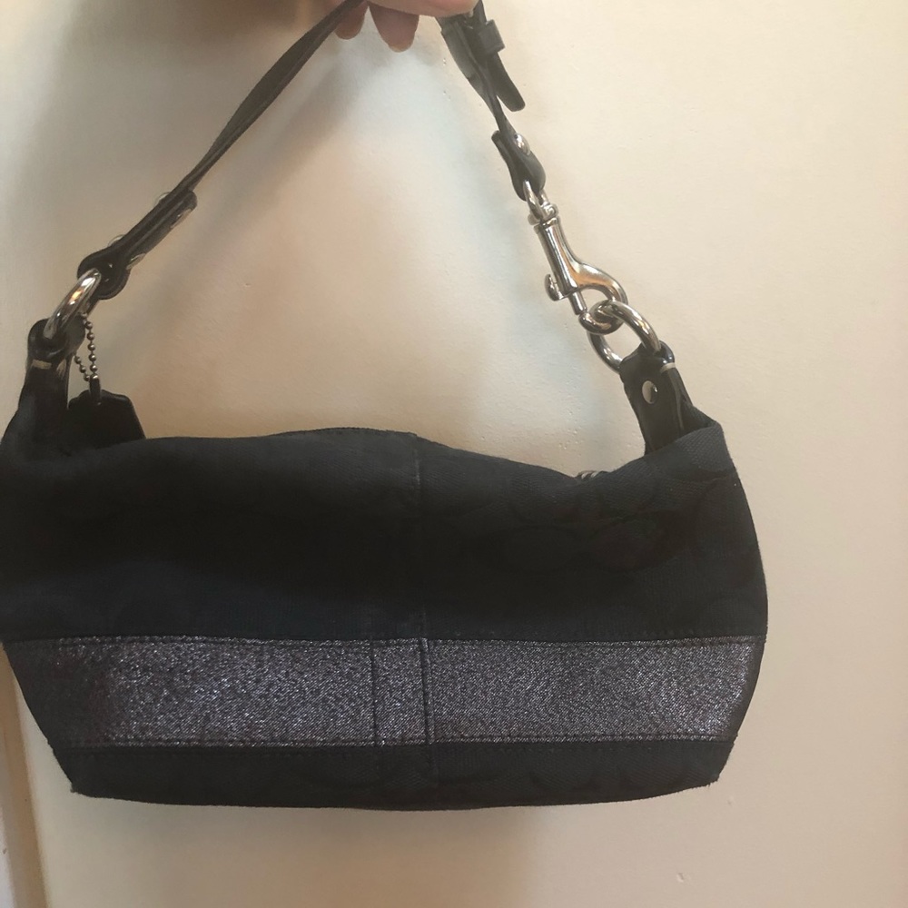 Coach signature hobo style purse